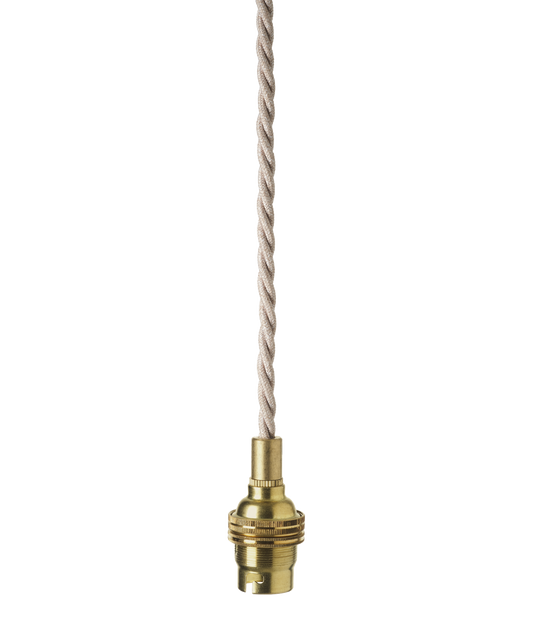 Flex and Bulb Holder, Natural Linen