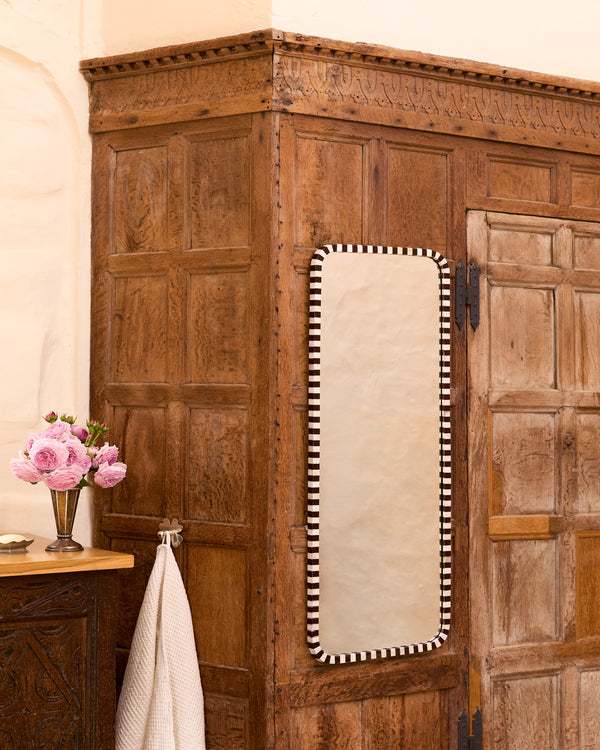 Full-Length Pearl Mirror, Chocolate