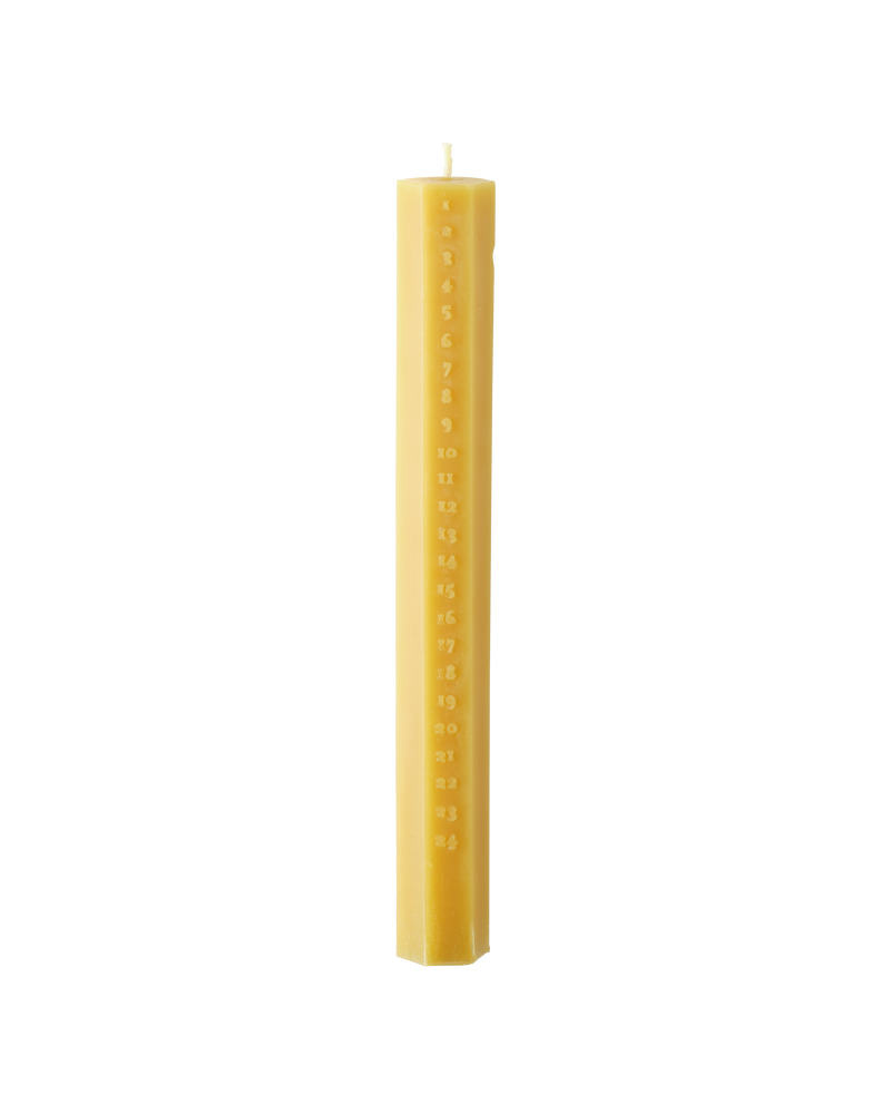 Natural Beeswax Advent Candle