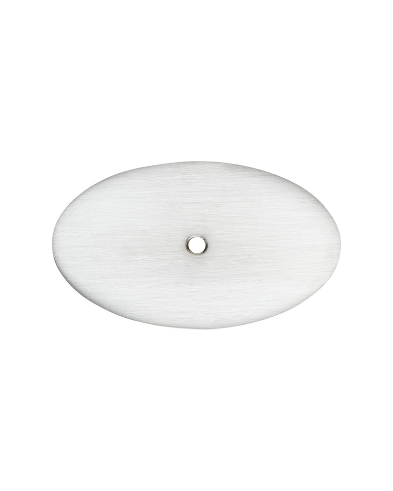 Oval Backplate, Brushed Nickel