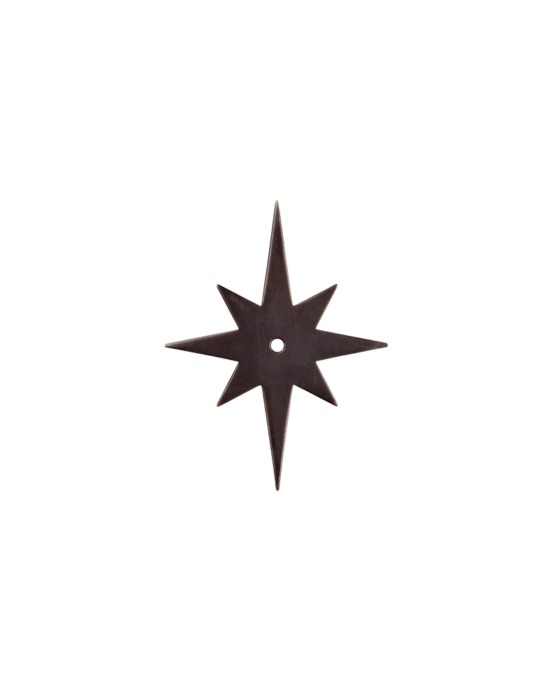 Blackened Bronze Backplate, Star