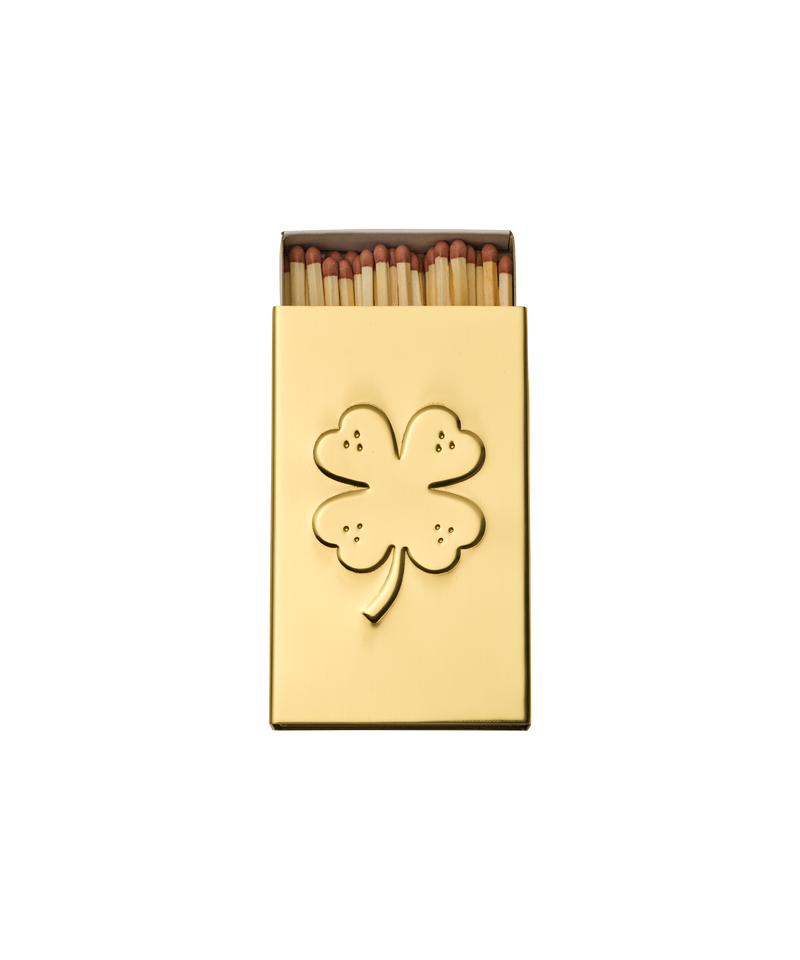 Brass Matchbox Sleeve, Clover