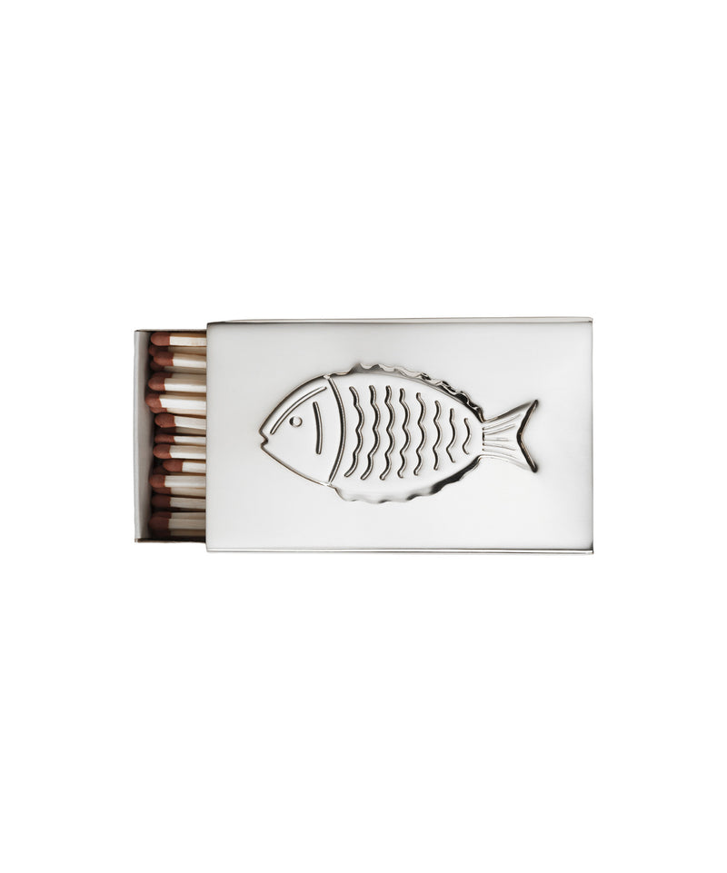 Fish Matchbox Sleeve, Silver