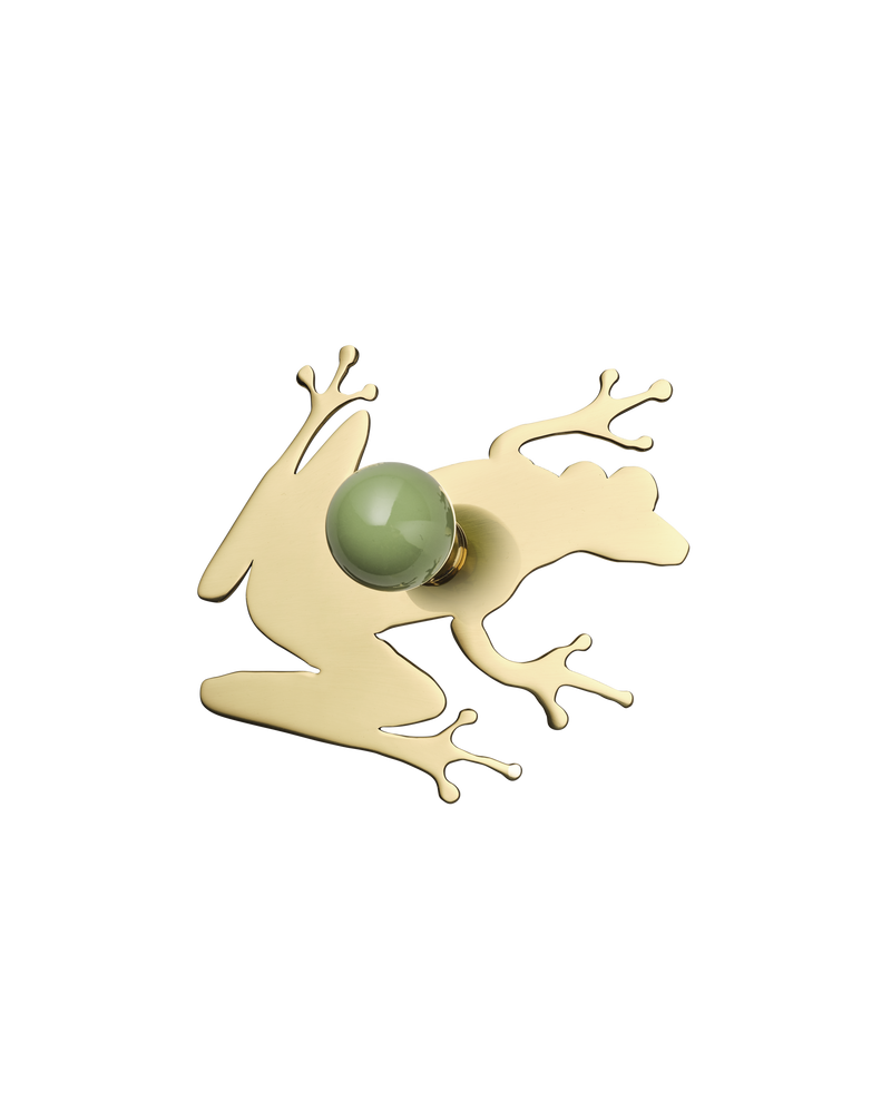 Frog Backplate, Polished Brass