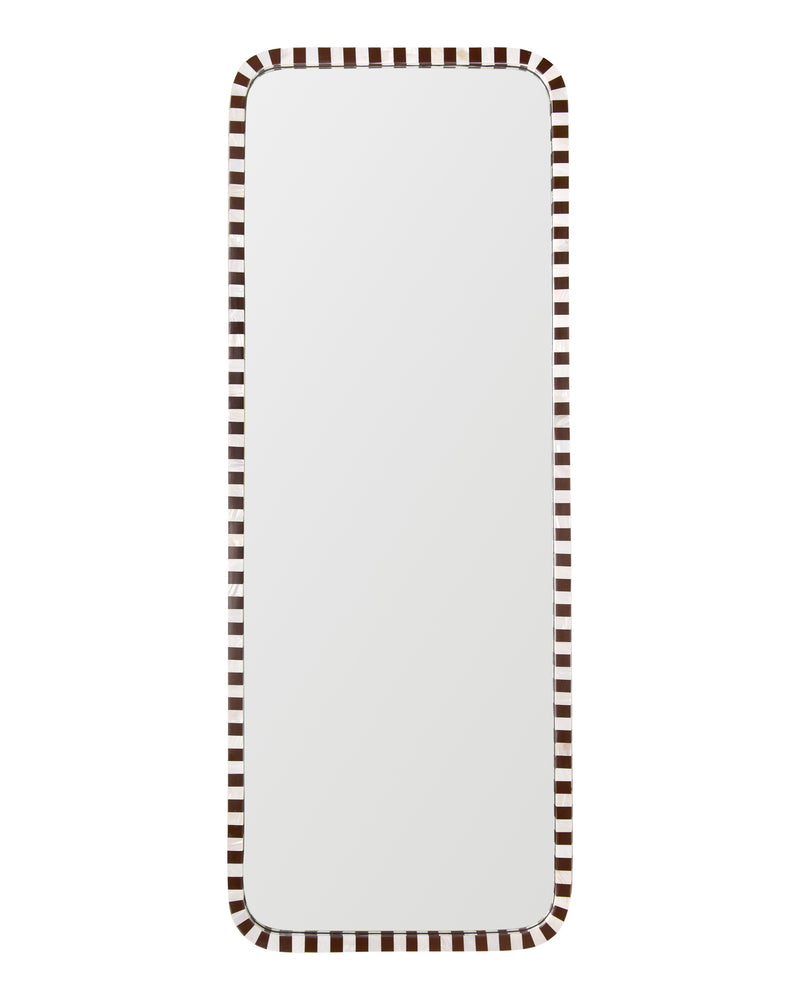 Full-Length Pearl Mirror, Chocolate