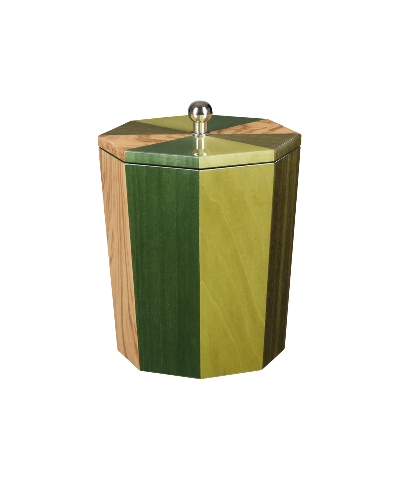 Green Lacquered Ice Bucket