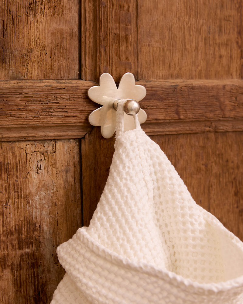 Clover Hook, Brushed Nickel