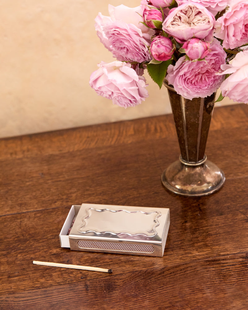 Wave Matchbox Sleeve, Silver