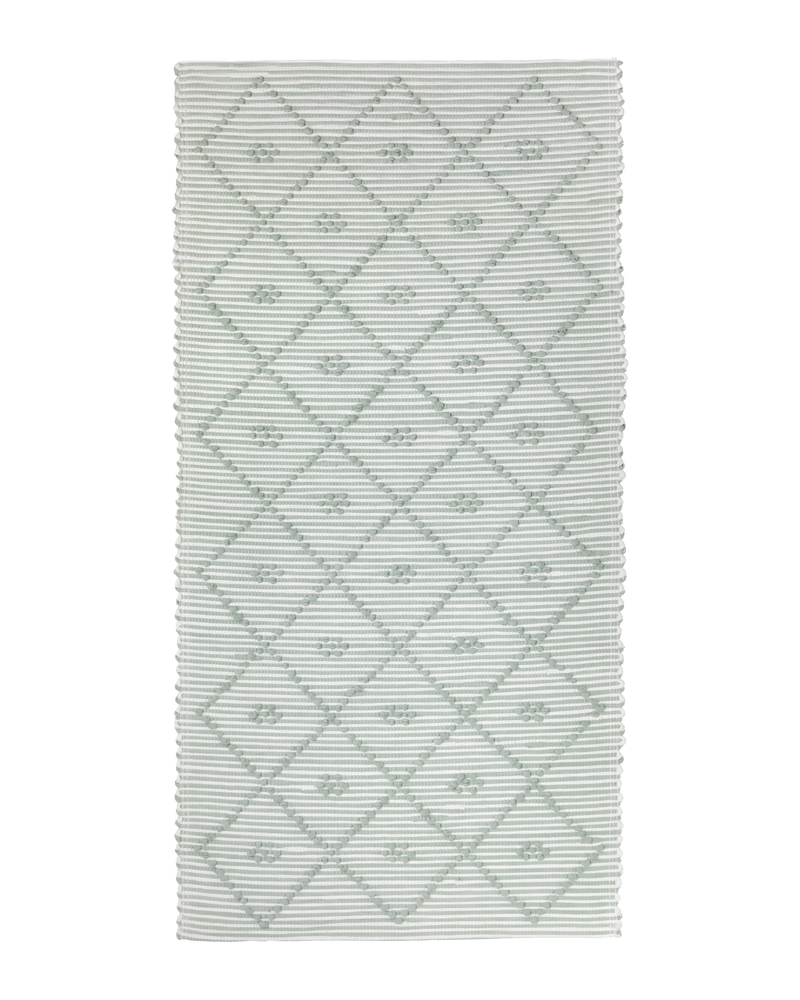 Large Stripe Bathmat, Seafoam