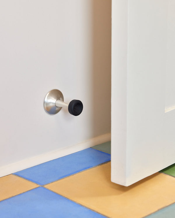 Wall Door Stop, Brushed Nickel