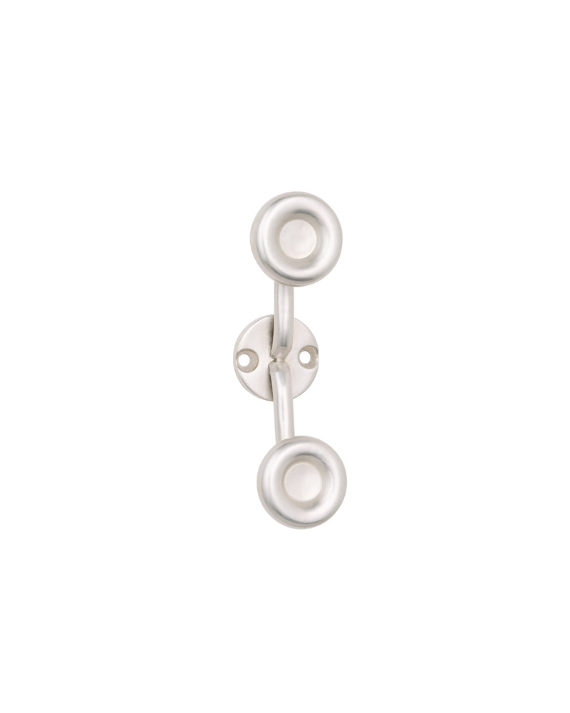 Tay Cleat Hook, Brushed Nickel