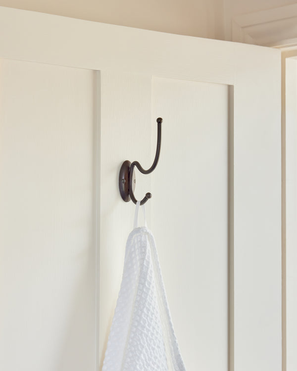 Tay Coat Hook, Blackened Bronze