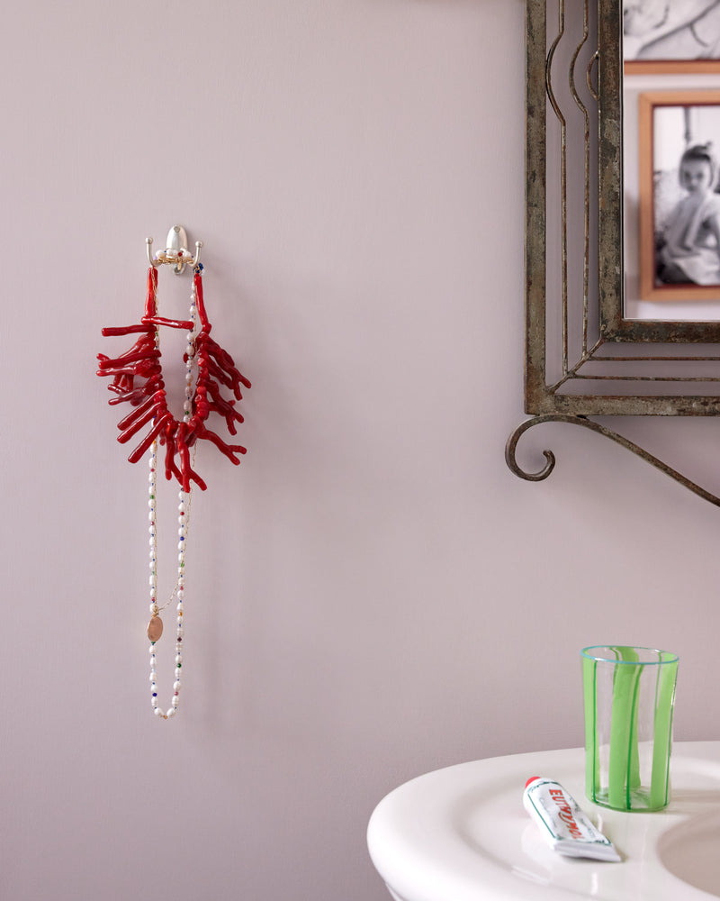 Tay Double Hook, Brushed Nickel
