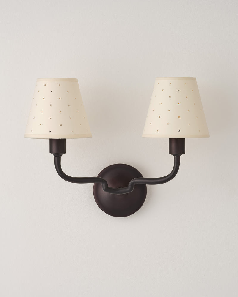 Double Wall Light, Matt Black