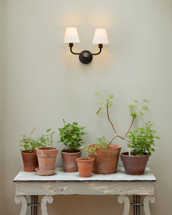 Double Wall Light, Matt Black