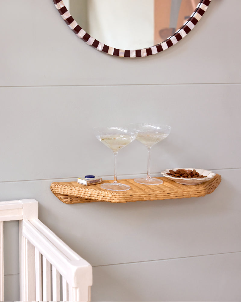 Rattan Shelf, 50cm