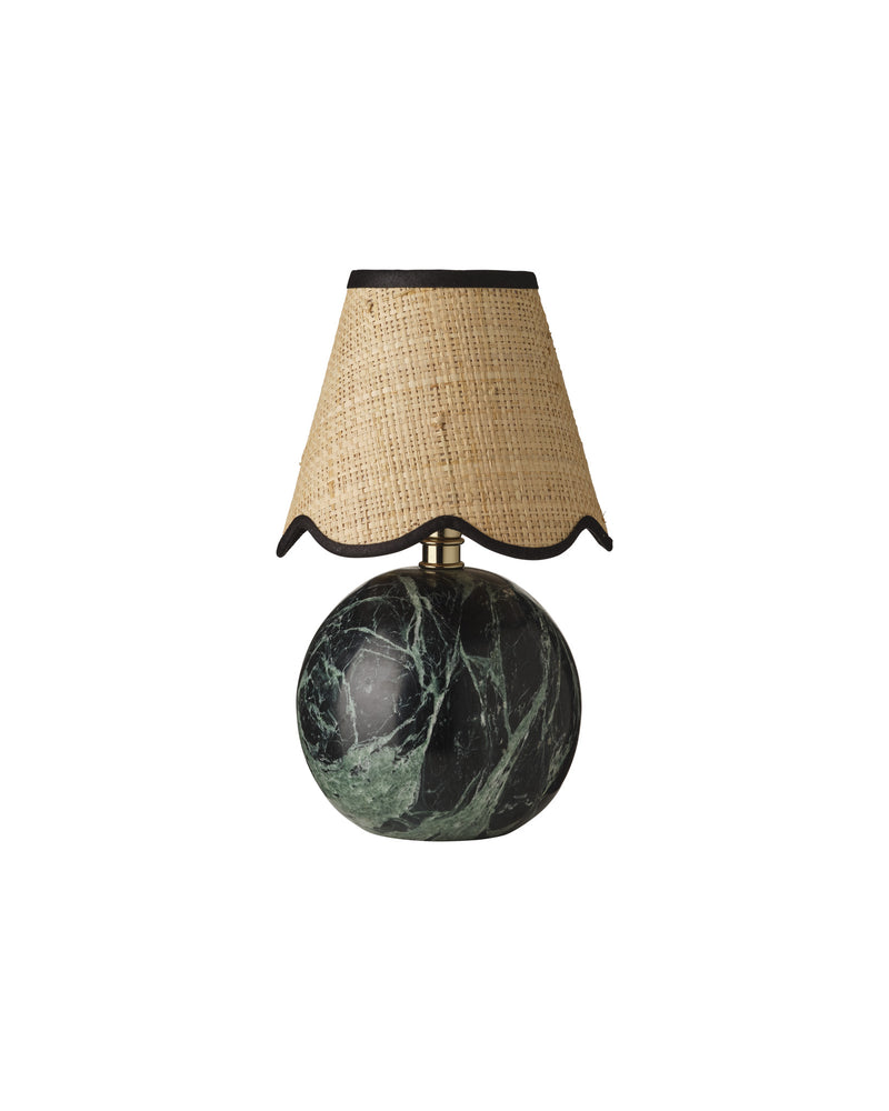 Marble Ball Lamp Base, Green