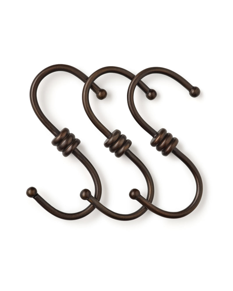 Tay S-Hook Set, Blackened Bronze