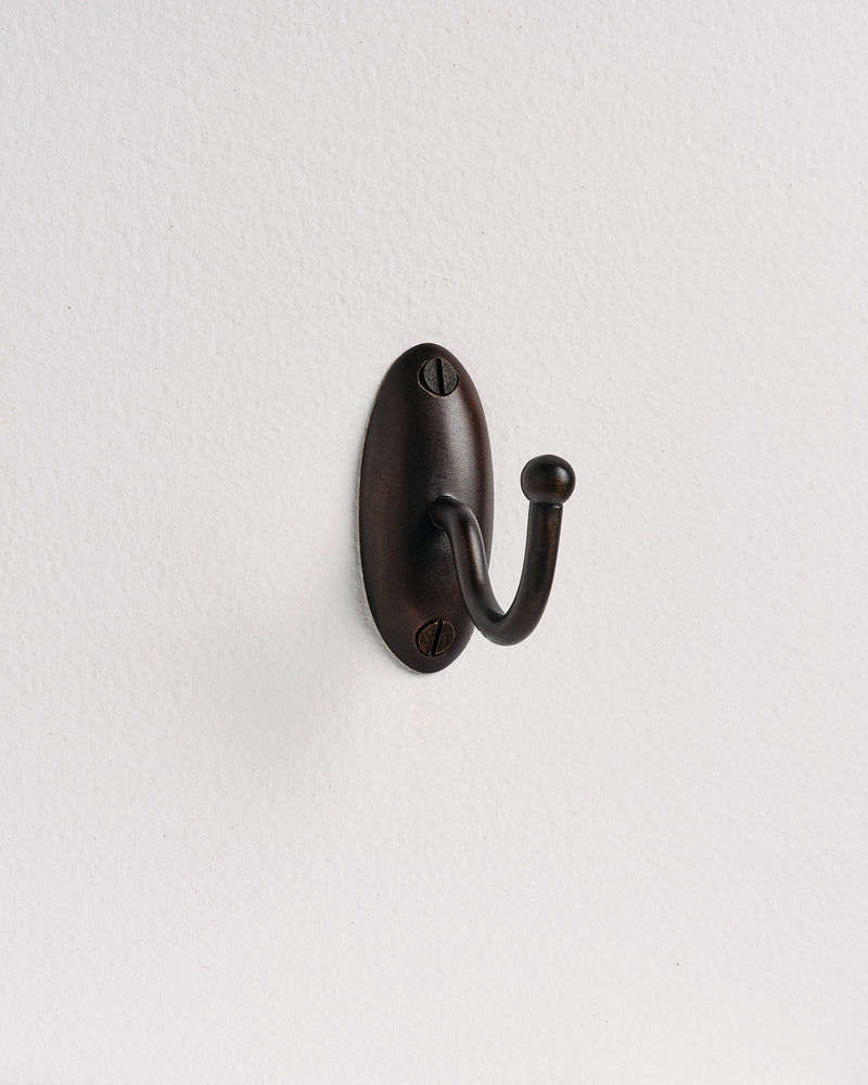 Tay Single Hook, Blackened Bronze