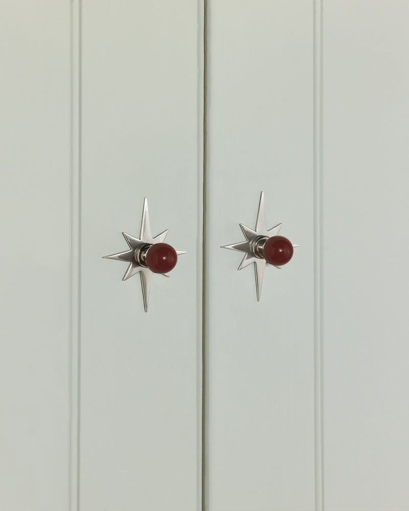 Star Backplate, Brushed Nickel
