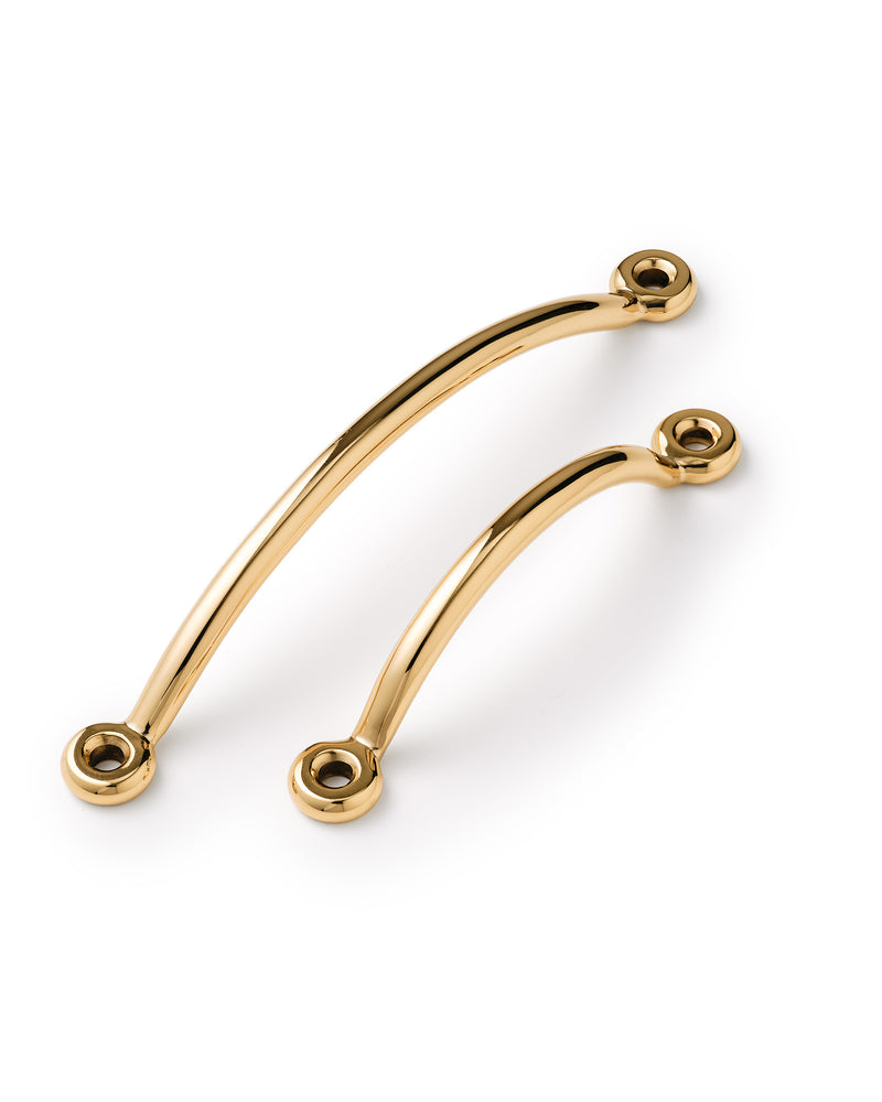 Tay Handle, Polished Brass