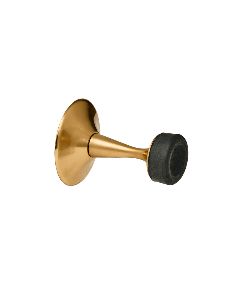 Wall Door Stop, Aged Brass