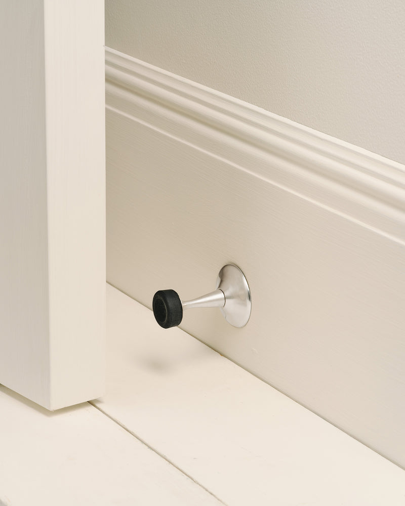 Wall Door Stop, Brushed Nickel