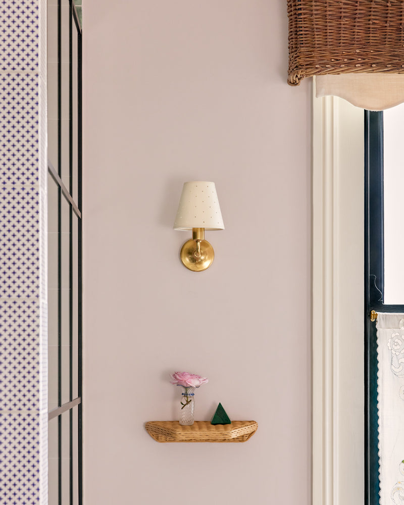 Wall Light, Aged Brass
