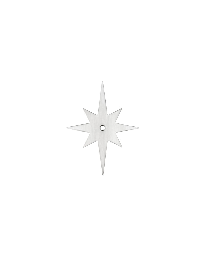 Star Backplate, Brushed Nickel