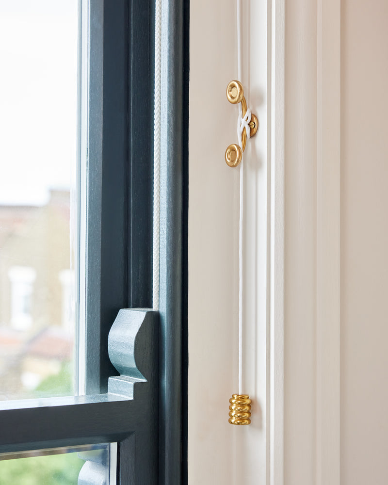 Tay Cord Pull, Aged Brass