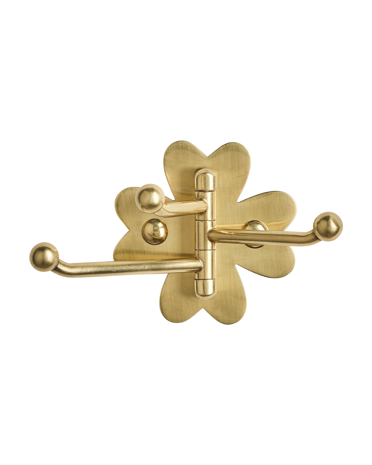 Clover Swing Arm Hook, Brushed Nickel – MG&Co.