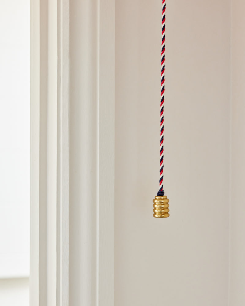 Tay Cord Pull, Aged Brass