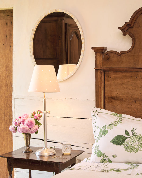 Pearl Oval Mirror, Milk