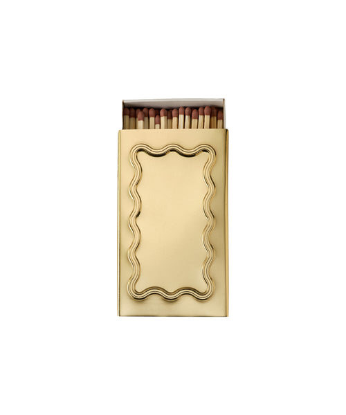Wave Matchbox Sleeve, Brass