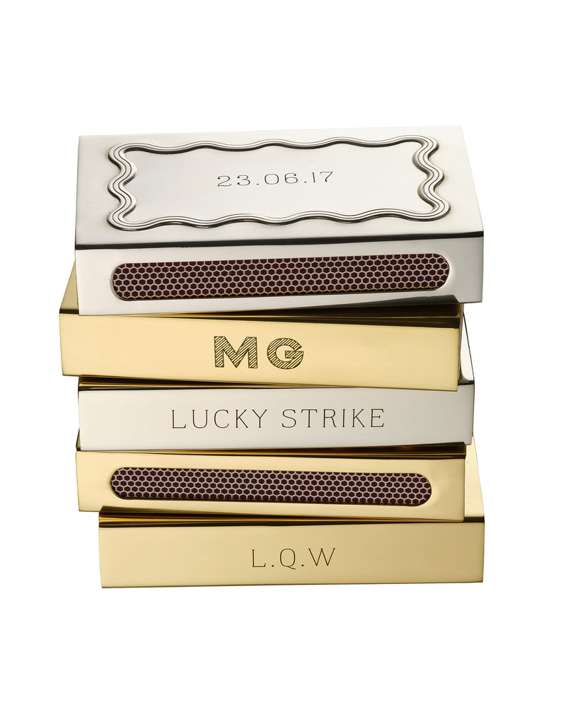 Lovebirds Matchbox Sleeve, Silver