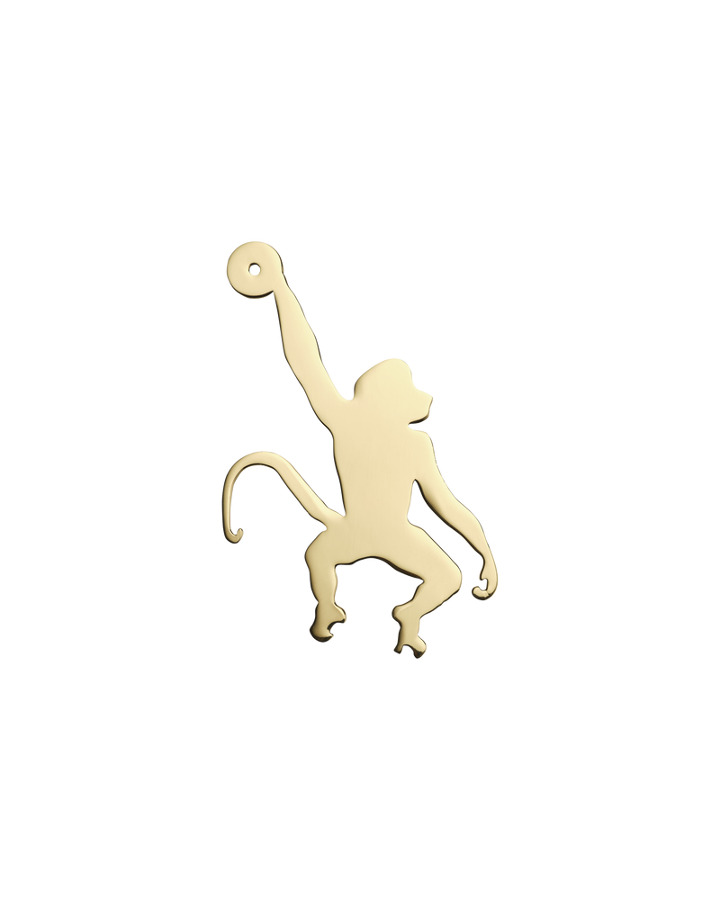Monkey Backplate, Polished Brass