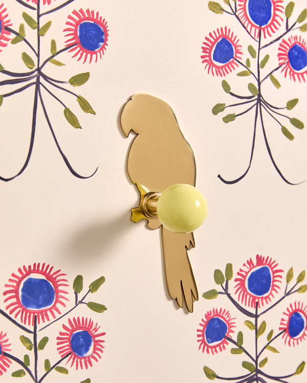 Parrot Backplate, Polished Brass