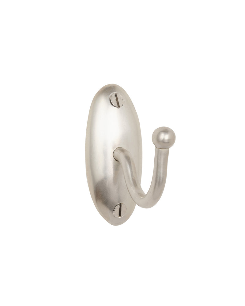 Tay Single Hook, Brushed Nickel