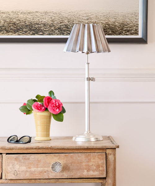 Silver Adjustable Lamp