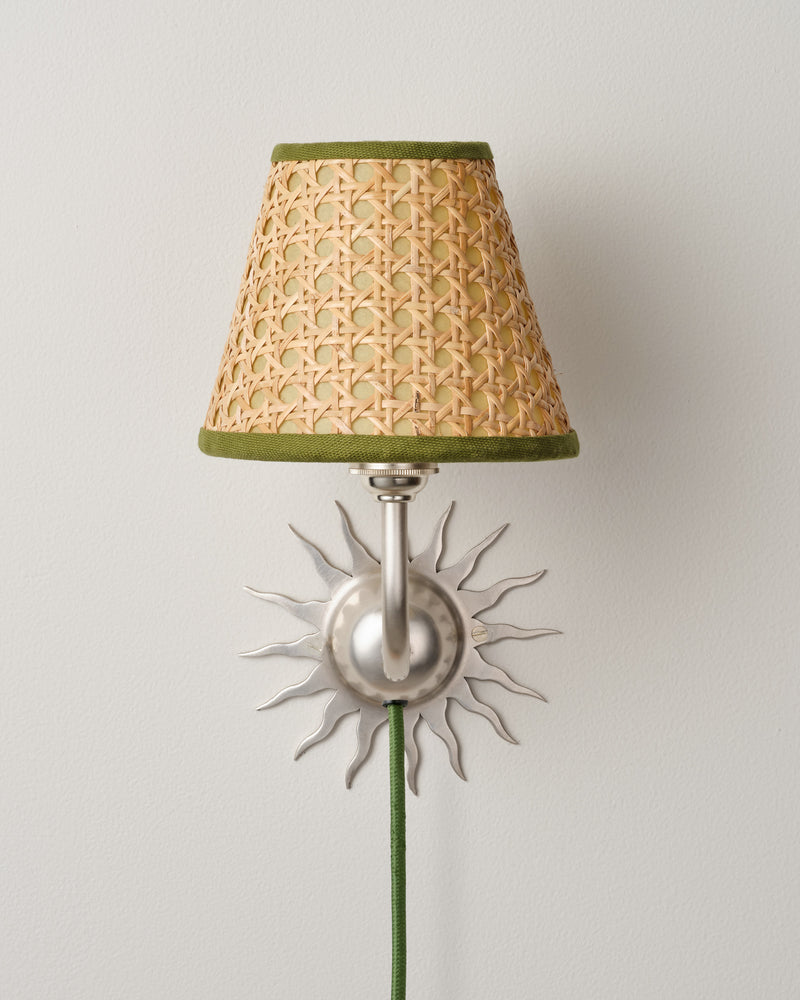 Sunburst Wall Light, Brushed Silver