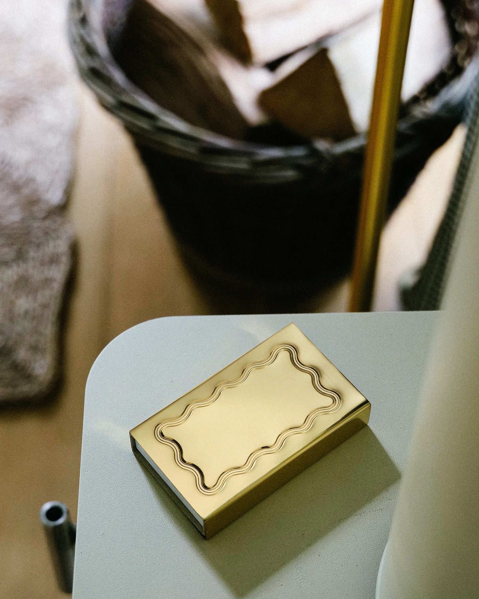 Wave Matchbox Sleeve, Brass – MG&Co.