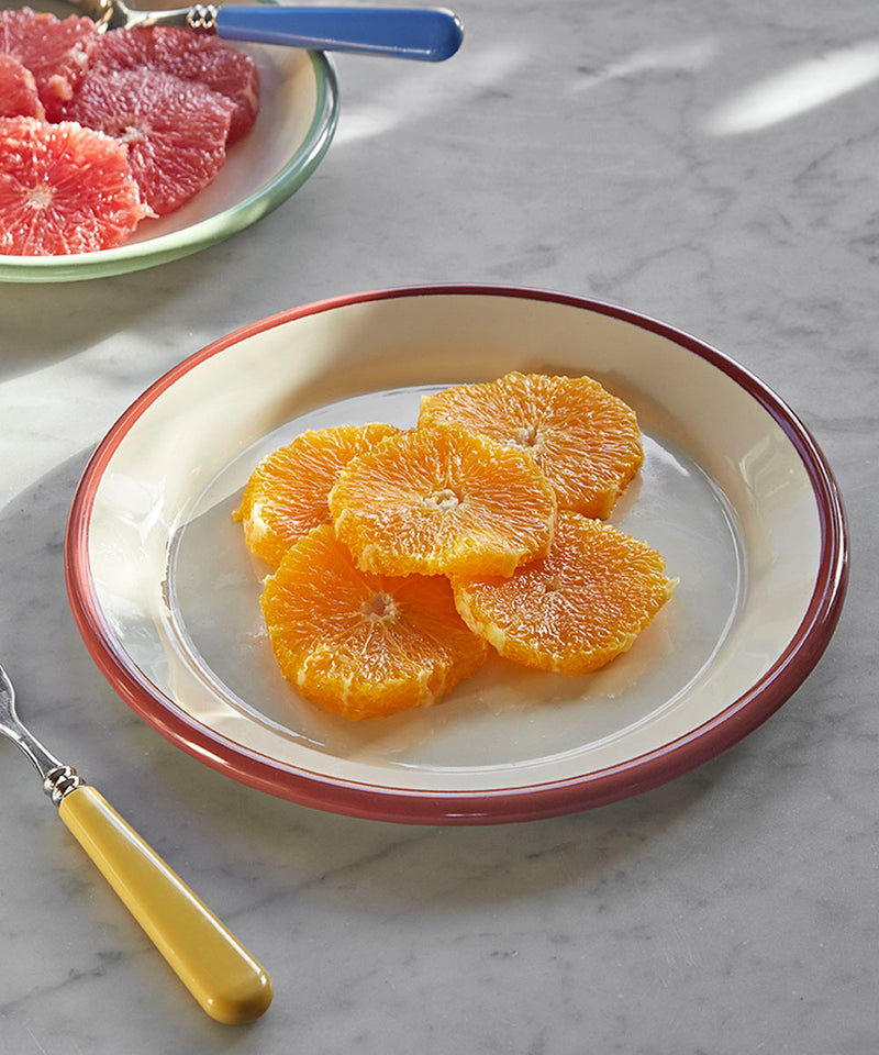 Enamel Dinner Plate, Paprika