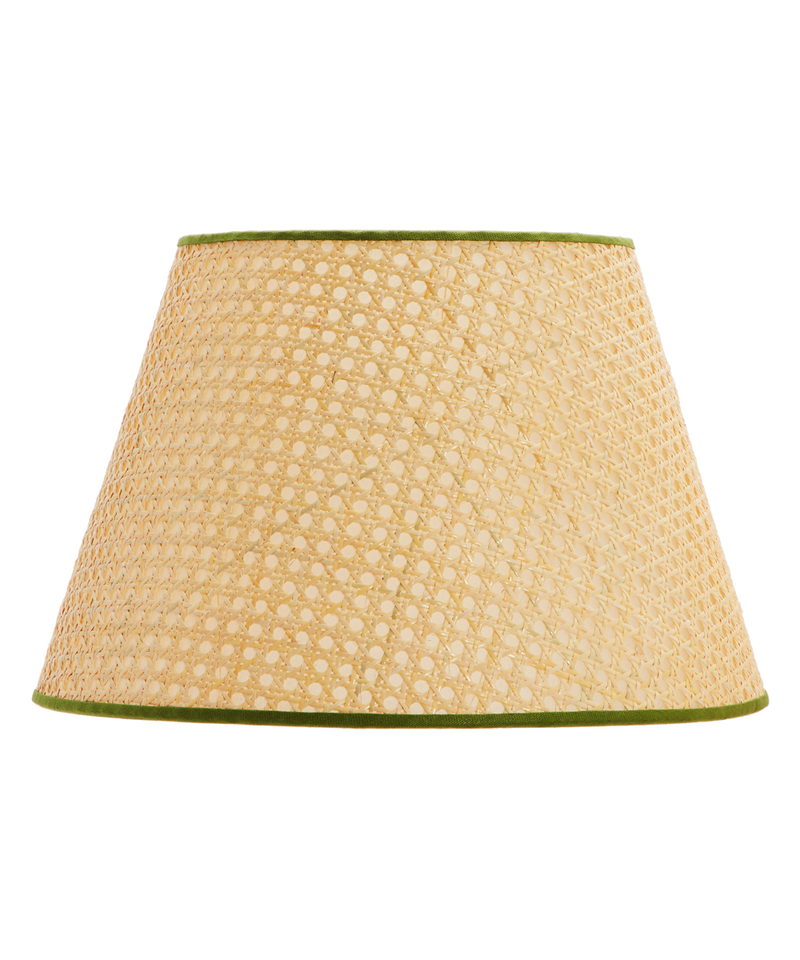 Cane Lampshade Khaki Trim Large MATILDA GOAD CO
