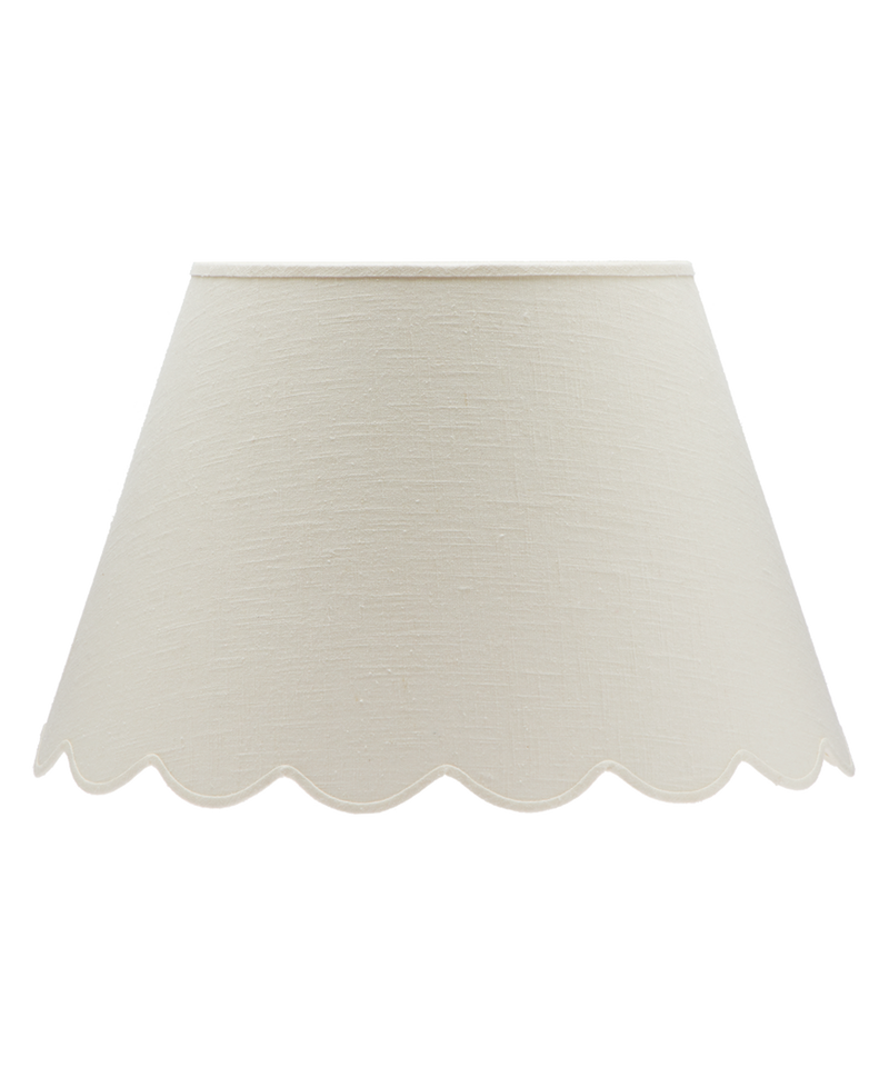 Fabric Scallop Lampshade, Large